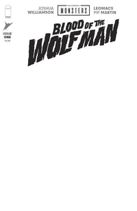 UNIVERSAL MONSTERS BLOOD OF THE WOLF MAN #1 (OF 4) CVR H BLANK SKETCH VAR (Special Order)