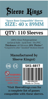 SK 'SPACE BASE COMPATIBLE' SLEEVES 40MMX89MM 110CT (Special Order)