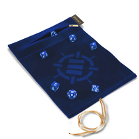 AP ENHANCE TABLETOP ROLL ON A SCROLL DICE CASE AND 7PC ACRYLIC DICE SET BLUE (40/20) (Special Order)