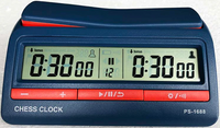 CHESS CLOCK 7.75" DIGITAL CHESS CLOCK - NAVY BLUE (Special Order)