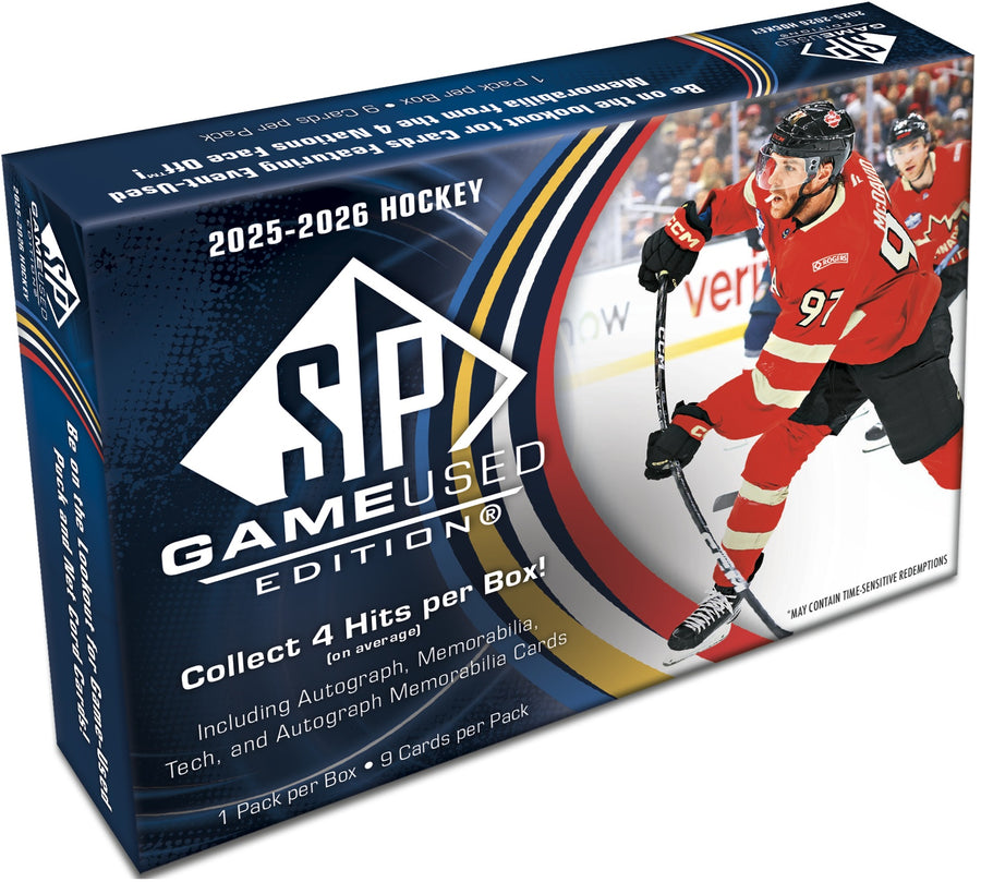 2025-26 Upper Deck SP Game Used Hockey Hobby Box