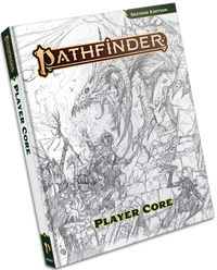 PATHFINDER 2E REMASTER PLAYER CORE SKETCH COVER HC (Special Order)