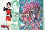 BUSHI SUPPLIES RUBBER PLAYMAT VOL. 15 CFV DIVINEZ PARALLACTIC CLASH DESIGN A: KANAMI & BERUCREA (Special Order)