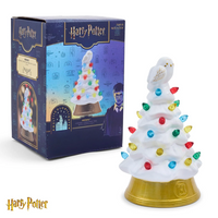HOLIDAY LIGHT UP CERAMIC CHRISTMAS TREE 6” HARRY POTTER HEDWIG (Special Order)