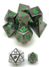 LD MINI METAL GLOSSY BLACK GREEN NUMBERS (Special Order)
