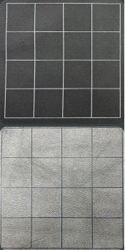 MEGAMAT 1" SQUARE REVERSIBLE BLACK-GREY 34.5"X48" (Special Order)