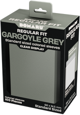 GATHERERS TAVERN DOMARU REGULAR FIT SLEEVES - GARGOYLE GREY 100CT (Special Order)