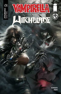 VAMPIRELLA X WITCHBLADE SPECIAL #1 CVR O FOC BONUS FRANCESCO MATTINA FOIL VAR (Special Order)