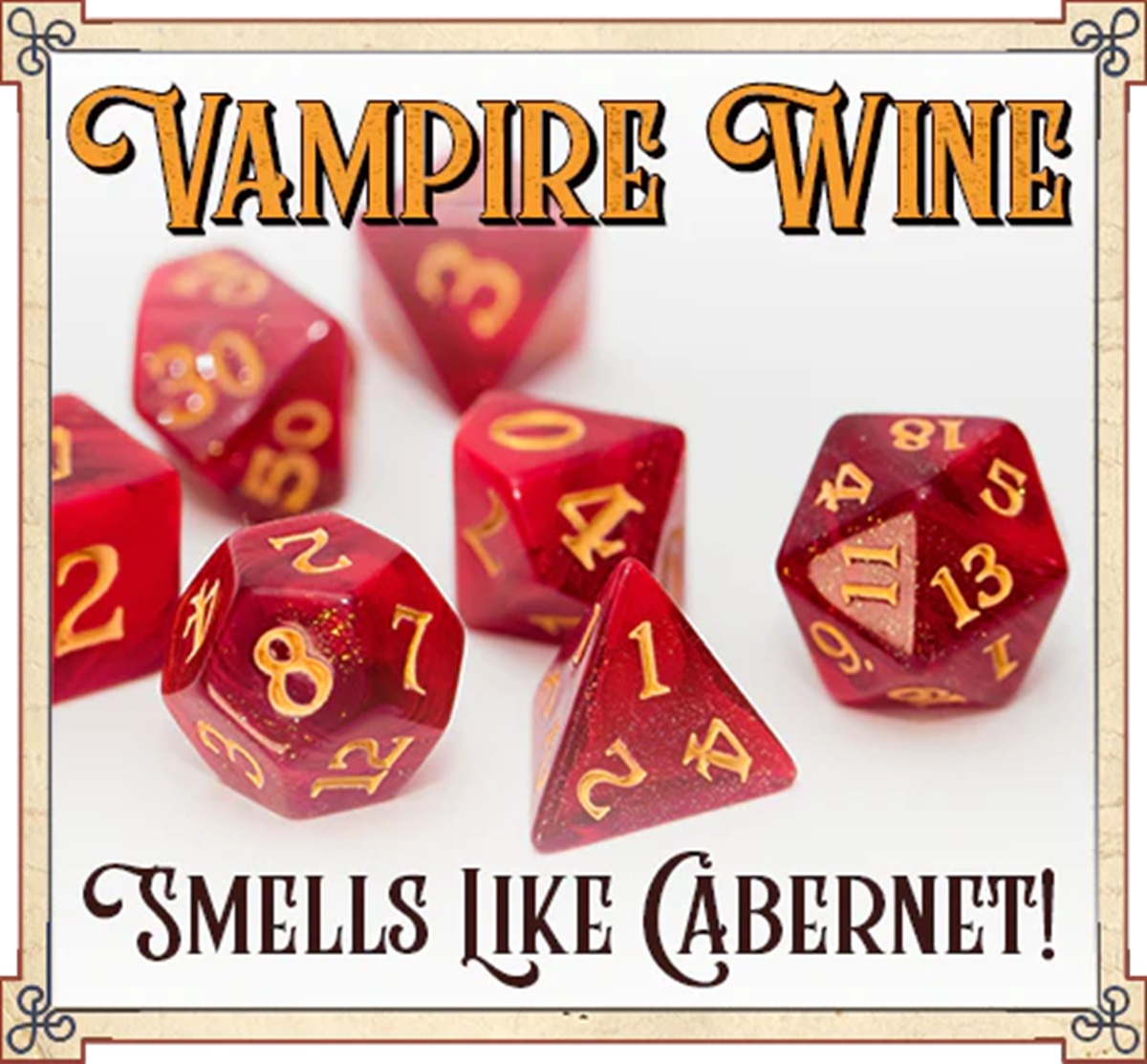 SCENTED DICE VAMPIRE WINE (Pre-Order)