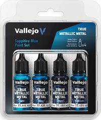 VALLEJO: TRUE METALLIC METAL SAPPHIRE BLUE PAINT SET (Special Order)