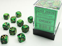 GEMINI 36D6 BLACK-GREEN/GOLD 12MM (Special Order)