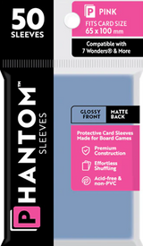 PHANTOM SLEEVES GLOSS/MATTE PINK SIZE (65MM X 100MM) 50CT (Special Order)