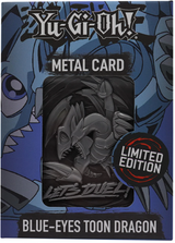 YU-GI-OH! LIMITED EDITION BLUE EYES TOON DRAGON METAL CARD (Special Order)