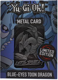 YU-GI-OH! LIMITED EDITION BLUE EYES TOON DRAGON METAL CARD (Special Order)