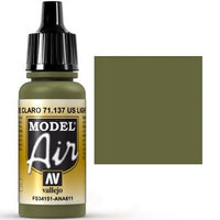 VALLEJO: MODEL AIR US LIGHT GREEN (17ML) (Special Order)