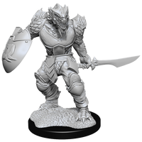 DND UNPAINTED MINIS WV15 DRAGONBORN FIGHTER MALE (Special Order)