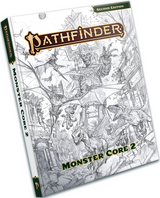 PATHFINDER 2E MONSTER CORE 2 SKETCH COVER (Special Order)