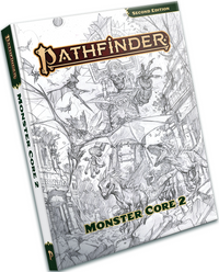 PATHFINDER 2E MONSTER CORE 2 SKETCH COVER (Special Order)