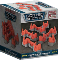 BATTLEFIELD IN A BOX: GOTHIC SECTOR RED LEGION DEFENSIVE WALLS (Pre-Order)