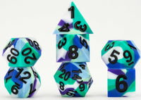 SILICONE 7 DICE SET SHARP EDGE PRIDE GAY MEN (Special Order)