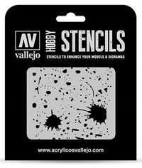 VALLEJO: HOBBY STENCIL SPLASH AND STAINS (Special Order)