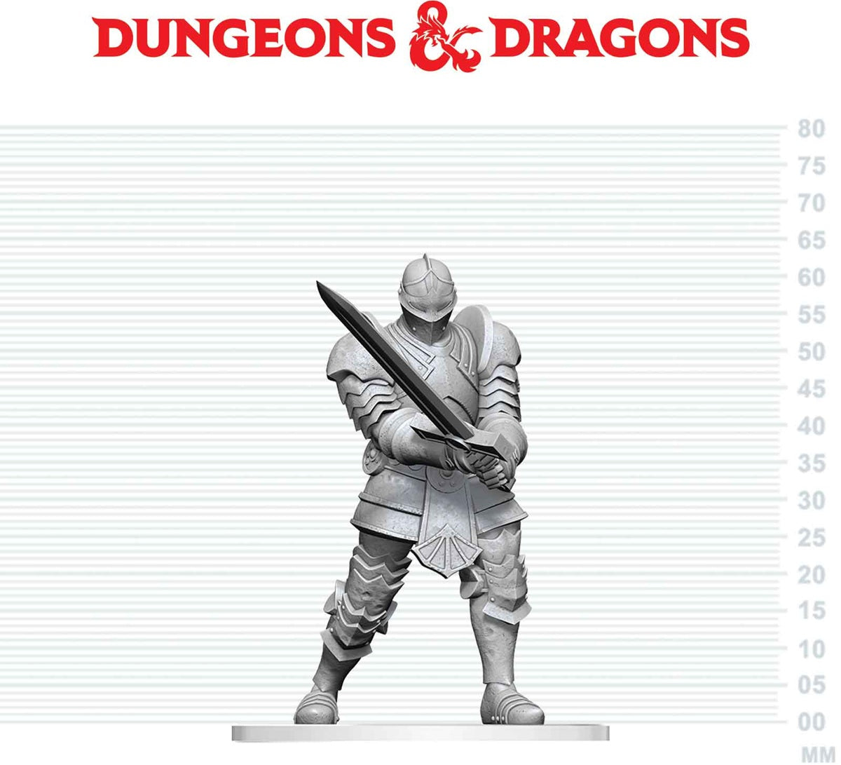 DND UNPAINTED MINIS WV31 RED KNIGHT GUARDIAN GOLEM (Pre-Order)
