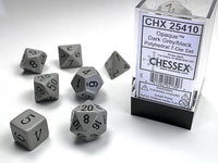 OPAQUE 7-DIE SET DARK GREY/BLACK (Special Order)