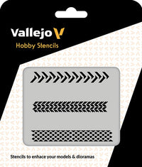 VALLEJO: HOBBY STENCIL TYRE MARKINGS (Special Order)