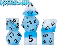 SEA GLASS DICE - ICEBRAND 7-DICE SET (Special Order)