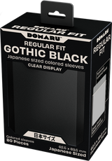 GATHERERS TAVERN DOMARU REGULAR FIT JAPANESE SIZE SLEEVES - GOTHIC BLACK 80CT (Special Order)