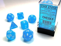 FROSTED 7-DIE SET CARIBBEAN BLUE/WHITE (Special Order)