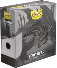 DRAGON SHIELD FORTRESS CARD DRAWERS VERTICAL 2 ROW WHITE (Special Order)