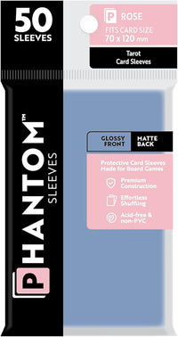 PHANTOM SLEEVES GLOSS/MATTE ROSE SIZE (70MM X 120MM) 50CT (Special Order)