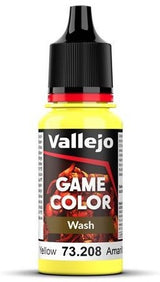 VALLEJO: GAME COLOR WASH YELLOW (18ML) (Special Order)