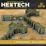 BATTLEFIELD IN A BOX: HEXTECH DROPBASE DELTA PERSONNEL BUILDINGS (X10) (Special Order)