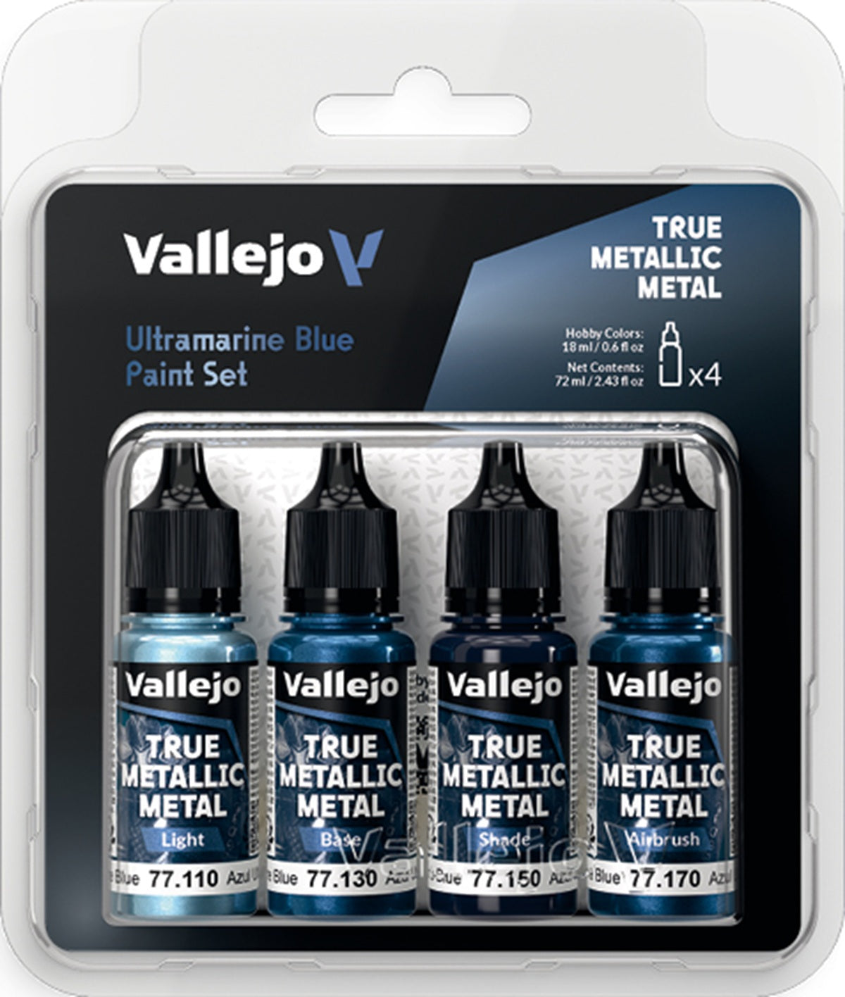 VALLEJO: TRUE METALLIC METAL ULTRAMARINE BLUE PAINT SET (Pre-Order)