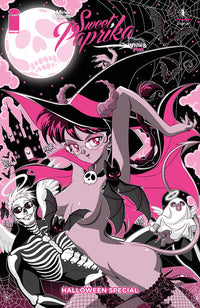 MIRKA ANDOLFO'S SWEET PAPRIKA: BLACK, WHITE & PINK HALLOWEEN SPECIAL #1 CVR C MARCO ALBIERO VARIANT (Special Order)