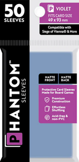 PHANTOM SLEEVES MATTE VIOLET SIZE (49MM X 93MM) 50CT (Special Order)