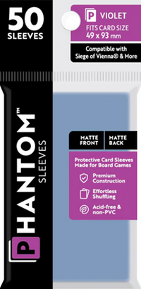 PHANTOM SLEEVES MATTE VIOLET SIZE (49MM X 93MM) (Special Order)