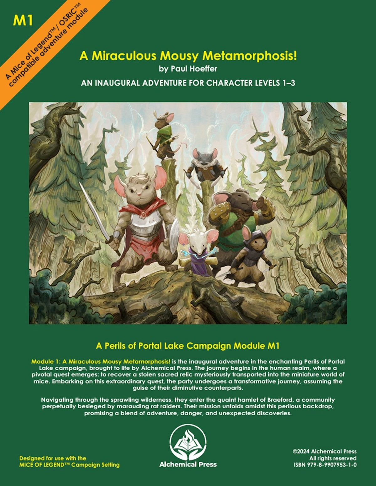 MICE OF LEGEND: PERILS OF PORTAL LAKE MODULE M1 A MIRACULOUS MOUSY METAMORPHOSIS! (Pre-Order)