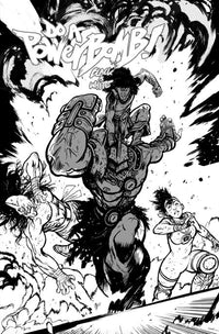 DO A POWERBOMB BLACK AND WHITE #2 (OF 3) CVR C JOHNSON (Special Order)
