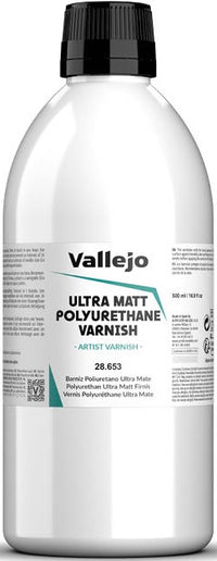 VALLEJO: ULTRA MATT POLYURETHANE VARNISH 500ML (Special Order)