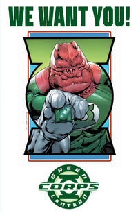GREEN LANTERN CORPS #2 RECRUITMENT POSTER ACETATE (Special Order)