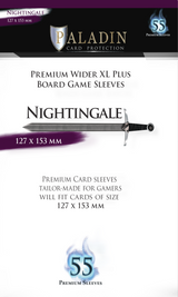 B&D PALADIN PREMIUM SLEEVES WIDER XL PLUS NIGHTINGALE 127MM X 153MM 55CT (Special Order)