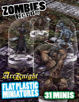 FLAT PLASTIC MINIATURES: ZOMBIES HORDE (Special Order)