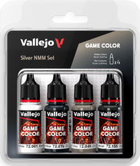 VALLEJO: GAME COLOR SET SILVER NON METALLIC METAL (Special Order)