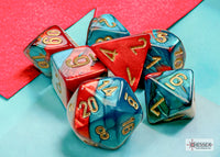MINI GEMINI 7-DIE SET RED-TEAL/GOLD (Special Order)