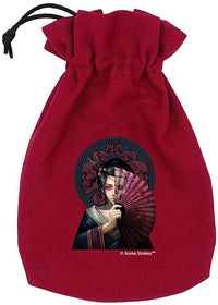 ANNE STOKES DICE POUCH GEISHA SKULL (Special Order)