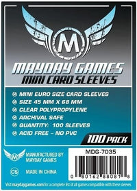 STANDARD MINI EURO SLEEVES 45MM X 68MM 100CT (Special Order)