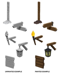 WIZKIDS UNPAINTED MINIS WV10 SIGNS AND LIGHTS (Special Order)